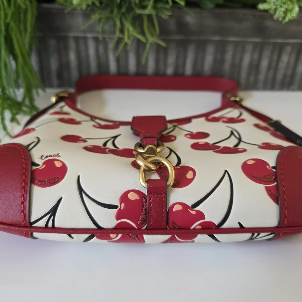 Coach Hamptons Hobo Cherry Print Bag/Y2K Archive Re-Edition-Like New - Picture 7 of 13